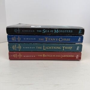 Percy Jackson and The Olympians Rick Riordan Paperback Book Lot Books 4